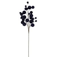 Vickerman 30" Black Matte/Shiny Ball Ornament Spray