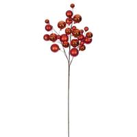 Vickerman 30" Orange Matte/Shiny Ball Ornament Spray
