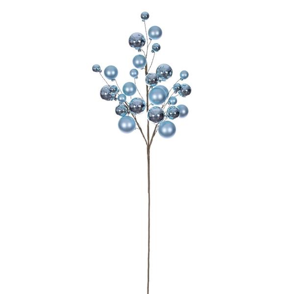 30" Baby Blue Matte/Shiny Ball Ornament Spray
