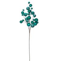 Vickerman 30" Teal Matte/Shiny Ball Ornament Spray