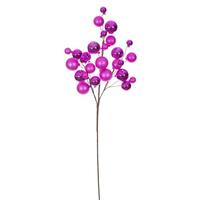 Vickerman 30" Hot Pink Matte/Shiny Ball Ornament Spray