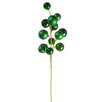 Vickerman 30" Green Matte/Shiny Ball Ornament Spray