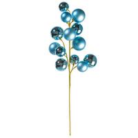 Vickerman 30" Denim Blue Matte/Shiny Ball Ornament Spray