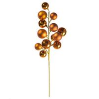 Vickerman 30" Copper Matte/Shiny Ball Ornament Spray