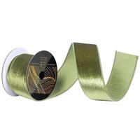 Vickerman 2.5" x 10Yd Juniper Luster Velvet Christmas Ribbon