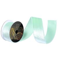 Vickerman 2.5" x 10Yd Seafoam Luster Velvet Christmas Ribbon