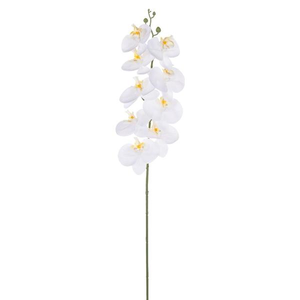 35" White Artificial Orchid Stem (3 Pack)