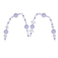 Vickerman 6' Lavender Icy Sugar Candy Gum Drop Ornament Garland
