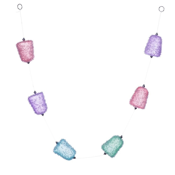 4' Multicolor Icy Sugar Gum Drop Garland