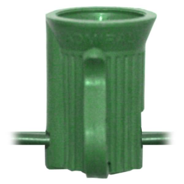 119' 100 Light Green Wire Empty C9 String with 12" Spacing