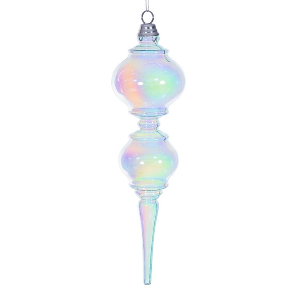 16.5" Baby Blue Iridescent Finial 