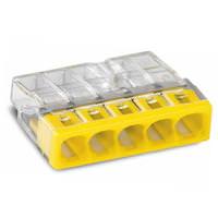 Wago 5-Conductor 16-20 AWG Junction Box Splicing Connector