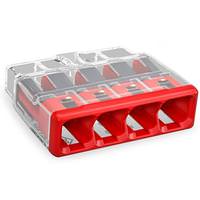 Wago 4-Conductor 12-20 AWG Junction Box Splicing Connector (80 Pack)