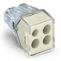 Wago 4-Conductor 18  AWG Junction Box Splicing Connector