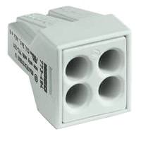 Wago 4-Conductor 12 AWG Junction Box Splicing Connector