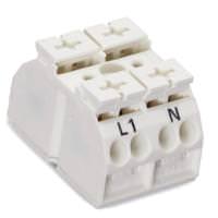 Wago 4-Conductor 2-Pole 12 AWG Splicing Connector
