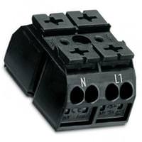 Wago 4-Conductor 2-Pole 12 AWG Splicing Connector