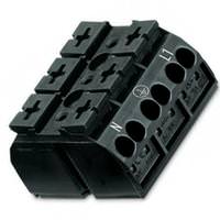 Wago 4-Conductor 3-Pole 12 AWG N-PE-L1 Splicing Connector