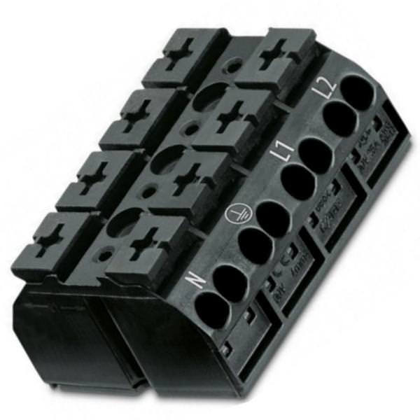 4-Conductor 4-Pole 12 AWG N-PE-L1-L2 Splicing Connector