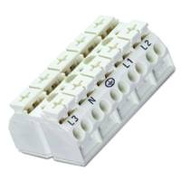 Wago 4-Conductor 5-Pole 12 AWG L3-N-PE-L1-L2 Splicing Connector