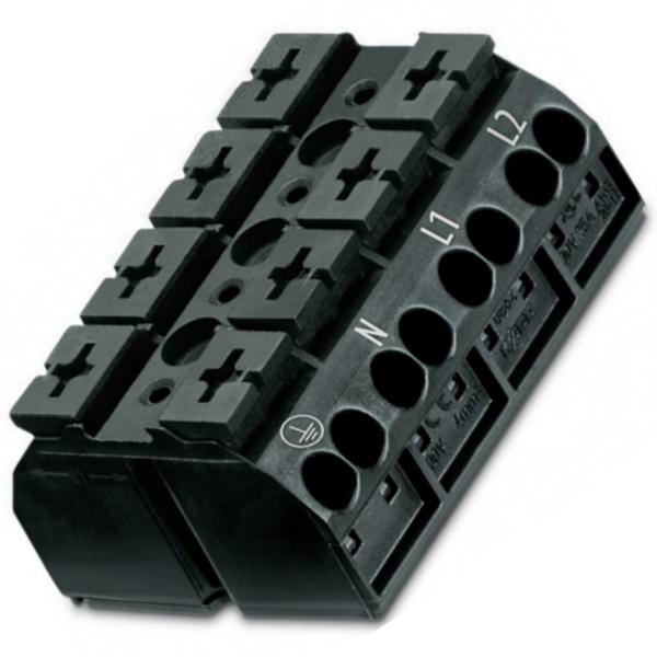 4-Conductor 4-Pole 12 AWG  PE-N-L1-L2 Splicing Connector