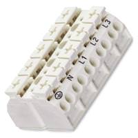 Wago 4-Conductor 5-Pole 12 AWG PE-N-L1-L2-L3 Splicing Connector