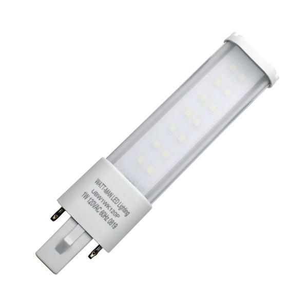 1 watt 120/277 volt White LED Exit Sign Retrofit Lamp