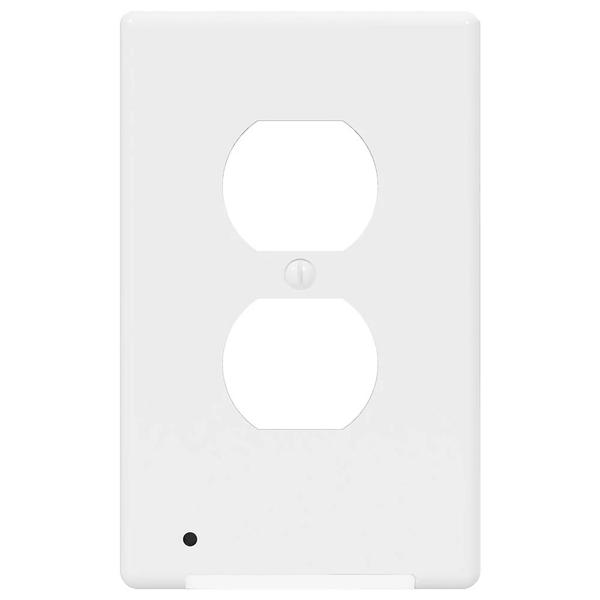 White Dusk to Dawn Nightlight Wall Plate