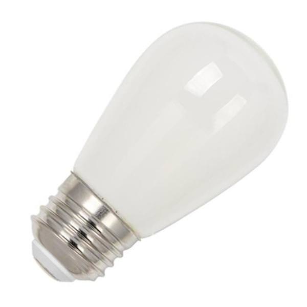 1 watt 120 volt S14 Medium Screw Base 2700K Warm White Frosted LED Filament