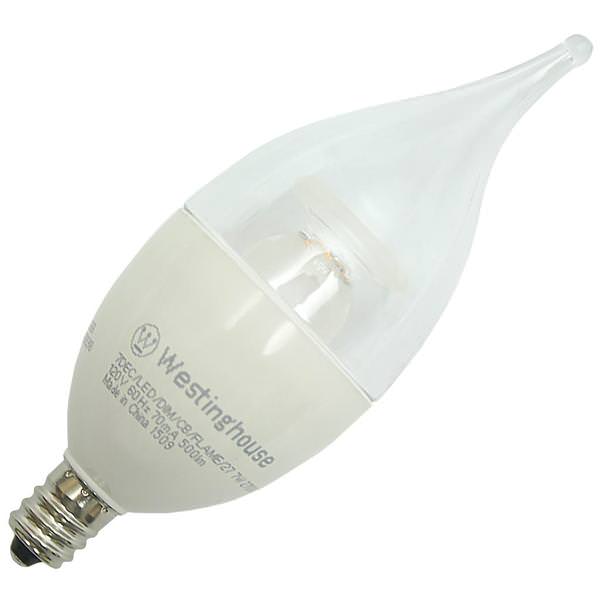 5 watt 120 volt CA11 Candelabra Screw Base 2700K Warm White Dimmable LED 