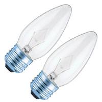 Westinghouse 40 watt 120 volt B11 Medium Screw Base Clear (2 Pack)
