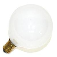 Westinghouse 25 watt 130 volt G16.5 Candelabra Screw Base White 2700K White