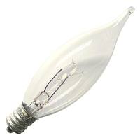 Westinghouse 8 watt 130 volt CA8 Candelabra Screw Base 2700K Warm White Clear