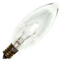 Westinghouse 25 watt 130 volt B9.5 Candelabra Screw Base Clear