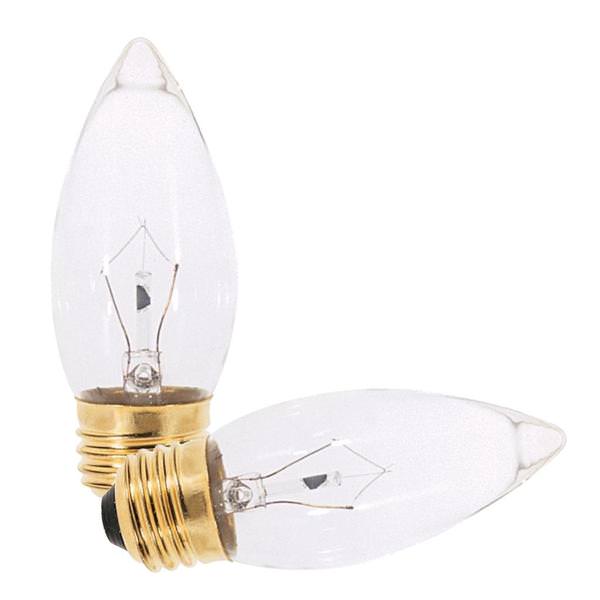 25 watt 120 volt B11 Medium Screw Base 2700K Warm White Dimmable (2 pack)