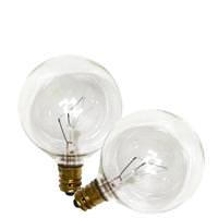 Westinghouse 15 watt 120 volt G16.5 Candelabra Screw Base Clear (2 pack)