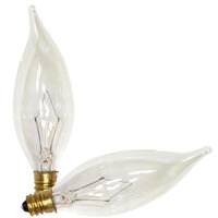Westinghouse 40 watt 120 volt CA9.5 Candelabra Screw Base Clear (2 pack)