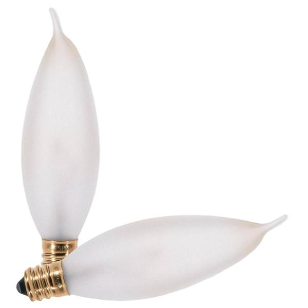 15 watt 120 volt CA8 Candelabra Screw Base 2700K Warm White Dimmable (2 pack)