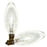 Westinghouse 25 watt 120 volt B9.5 Candelabra Screw Base Clear (2 pack)
