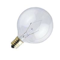 Westinghouse 25 watt 120 volt G16.5 Candelabra Screw Base Clear 2650K Warm White