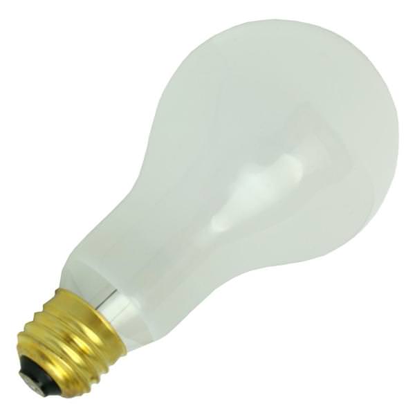 200 watt 130 volt A23 Medium Screw Base 2700K Warm White