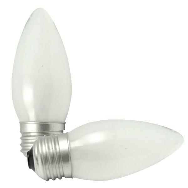 40 watt 120 volt B11 Medium Screw Base Frosted (2 pack)