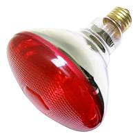 View 100 watt 120 volt BR38 Medium Screw Base Red Flood