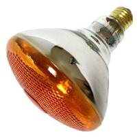 View 100 watt 120 volt BR38 Medium Screw Base Amber Flood