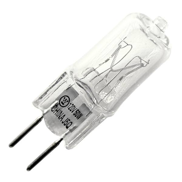 50 watt 120 volt T4 Bi-Pin Base 2700K Warm White