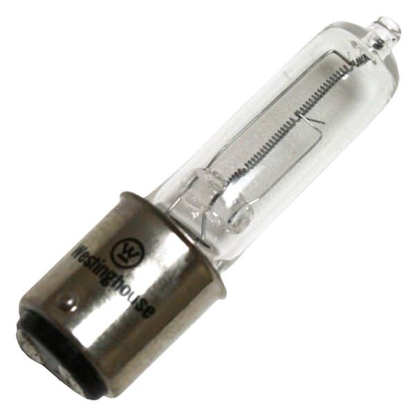 100 watt 120 volt T4 Double Contact Bayonet Base 2700K Warm White Clear