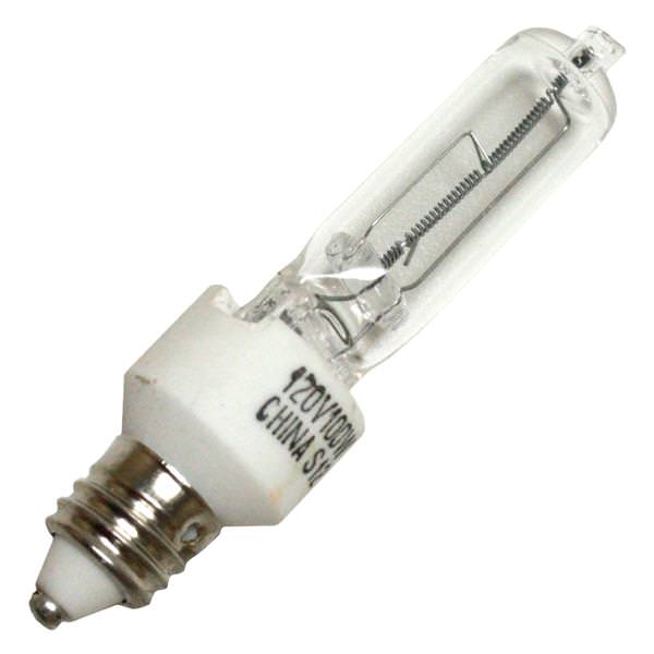 100 watt 120 volt T4 Miniature Candelabra Screw Base 2950K Warm White