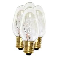 Westinghouse 4 watt 120 volt C7 Candelabra Screw Base Clear (4 pack)