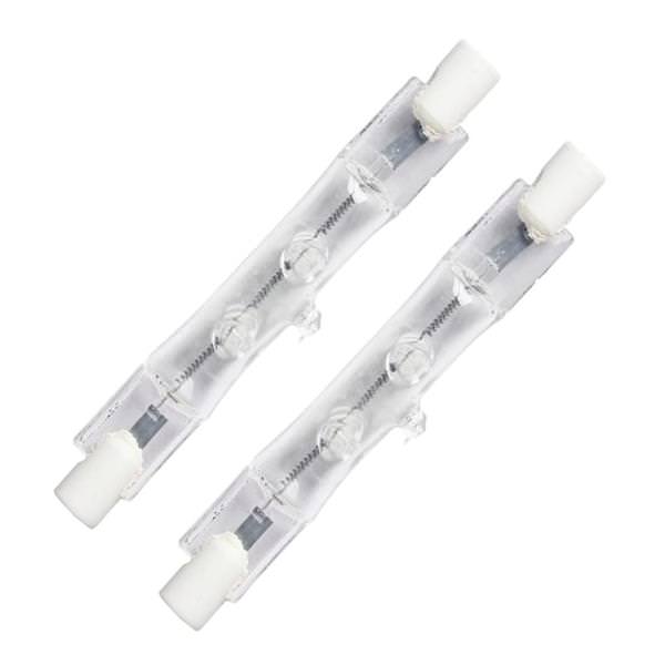 100 watt 120 volt T3 Double Ended RSC Base 2900K Warm White Clear (2-Pack)