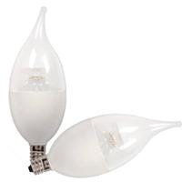 Westinghouse 7 watt 120 volt C13 Candelabra Screw Base 2700K Warm White Clear Disc Filament LED (2 pack)